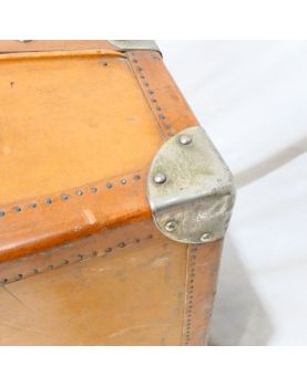 Antique Leather Cabin Trunk