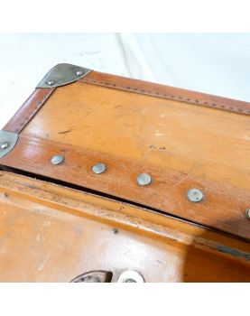 Antique Leather Cabin Trunk