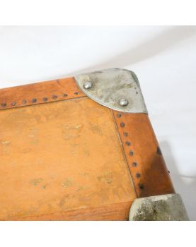 Antique Leather Cabin Trunk