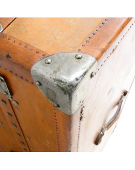 Antique Leather Cabin Trunk