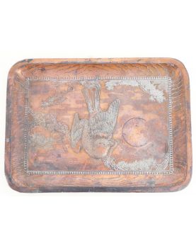 Antique Asian Copper Alloy Tray