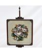 Floral Tapestry Tripod Fireplace Screen