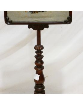 Floral Tapestry Tripod Fireplace Screen