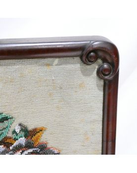 Floral Tapestry Tripod Fireplace Screen