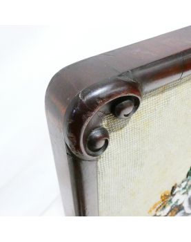 Floral Tapestry Tripod Fireplace Screen