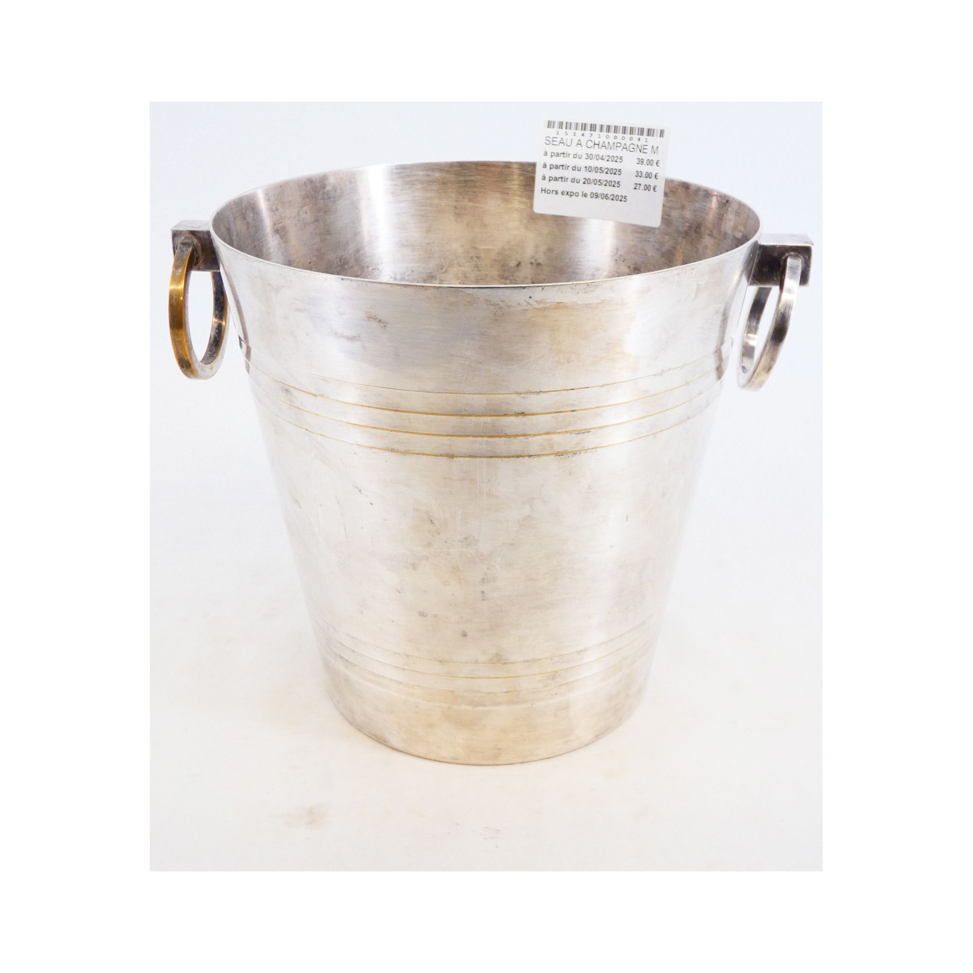 STMEDARD Silver Metal Champagne Bucket STMEDARD Silver Metal Champagne Bucket