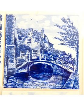 Set of 5 Delft tiles