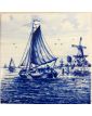 Set of 5 Delft tiles