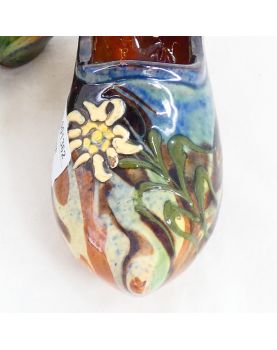 Pair of Glazed Earthenware Clogs
