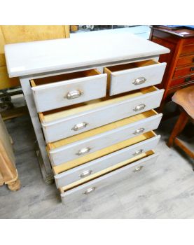 Grey 6-Drawer Chest of Drawers