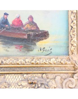 Huile sur Toile Marine Signée