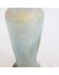 Enameled Vase with Church Decor in the Style of LEGRAS