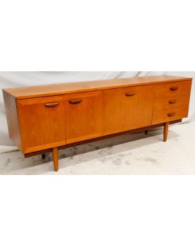Enfilade 2 Portes 1 Abattant 3 Tiroirs Style Scandinave