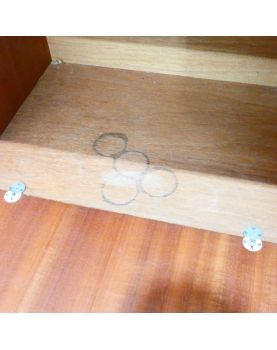 Scandinavian Style 2 Door 1 Drop Leaf 3 Drawer Sideboard