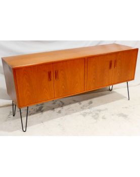 GPLAN 4-Door Sideboard with Black Metal Legs