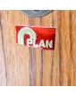 GPLAN Enfilade 4 Portes avec Pieds en Métal Noir