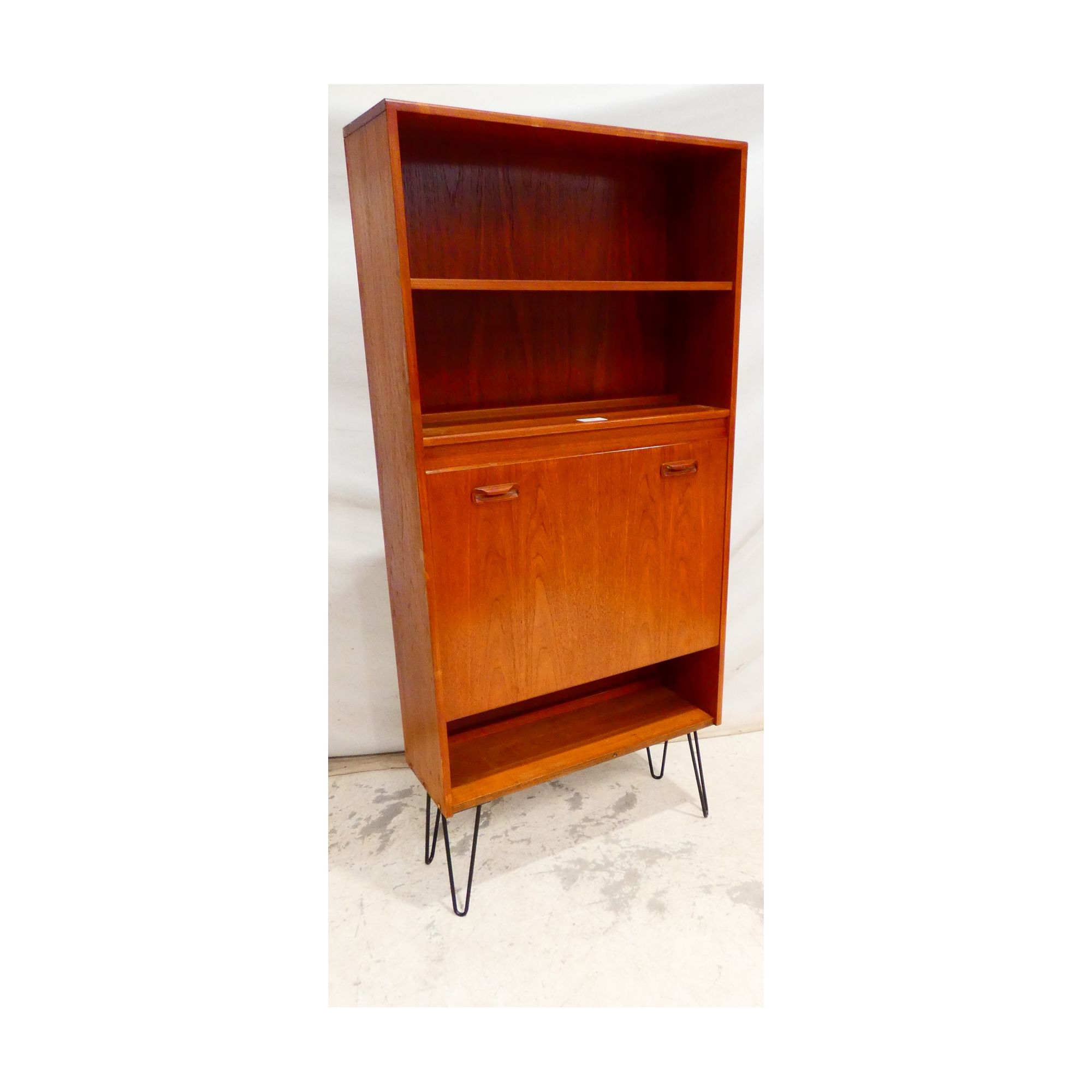 GPLAN Secretary 1 Drop Leaf with Metal Legs GPLAN Secretary 1 Drop Leaf with Metal Legs
