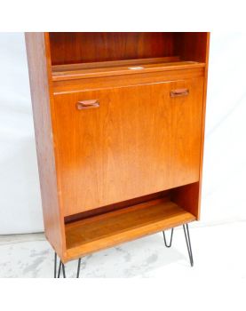 GPLAN Secretary 1 Drop Leaf with Metal Legs