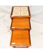 GPLAN Set of 3 Nesting Tables with Tiled Top
