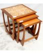 GPLAN Série de 3 Tables Gigognes Dessus Carrelée