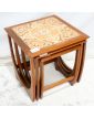 GPLAN Série de 3 Tables Gigognes Dessus Carrelée