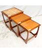 GPLAN Set of 3 Nesting Tables with Tiled Top