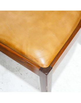 GPLAN Set of 6 Brown Leatherette Seat Chairs