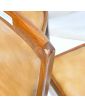 GPLAN Set of 6 Brown Leatherette Seat Chairs