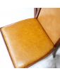 GPLAN Set of 6 Brown Leatherette Seat Chairs