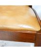 GPLAN Set of 6 Brown Leatherette Seat Chairs