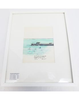 Aquarelle Port de Granville Signé André EONO