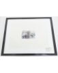 Watercolor Frame Man Sitting on a Bench Signed D.VERPECHT