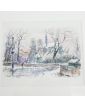 Cadre Aquarelle Paris Signé D.VERPECHT