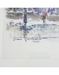 Cadre Aquarelle Paris Signé D.VERPECHT