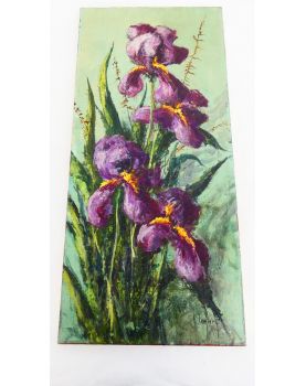 Huile sur Toile Les Iris L.H. LEMIRRE