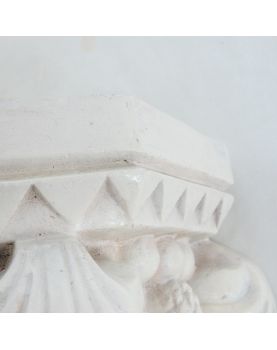 Pair of Painted Plaster Consoles