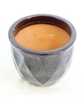Glazed Earthenware Plant Pot