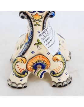 Double Candle Holder in ROUEN Earthenware