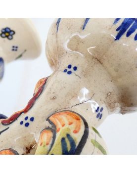 Double Candle Holder in ROUEN Earthenware
