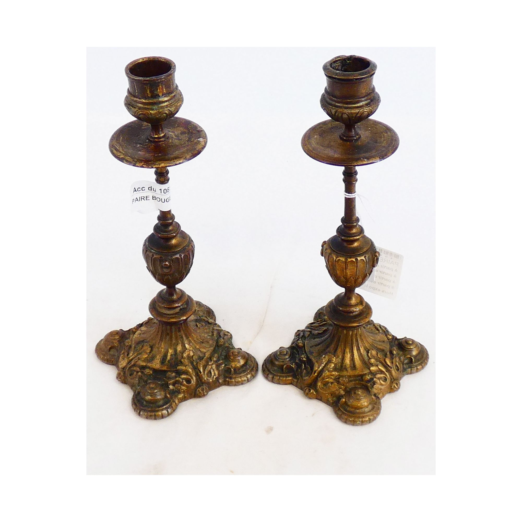 Pair of Napoleon III Candlesticks Pair of Napoleon III Candlesticks