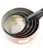 Série 5 Casseroles Cuivre Etamé avec Support