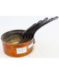 Série 5 Casseroles Cuivre Etamé avec Support