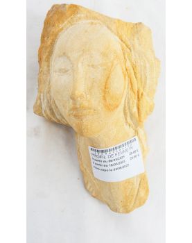 Profil de Femme en Pierre