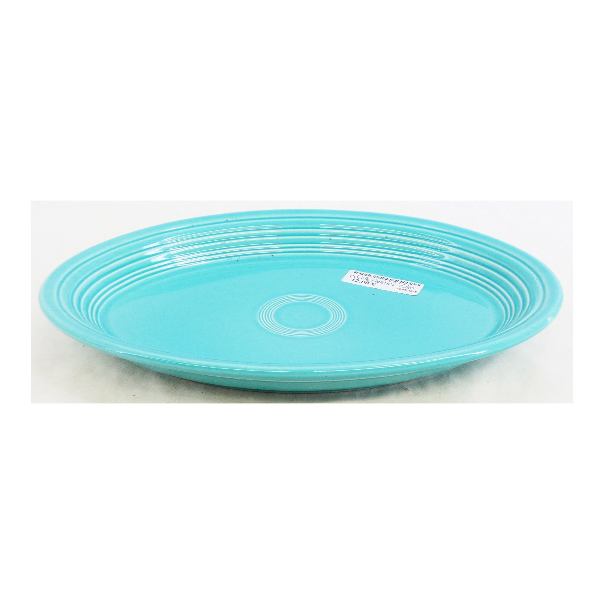 Coupe en Faïence Turquoise US Coupe en Faïence Turquoise US