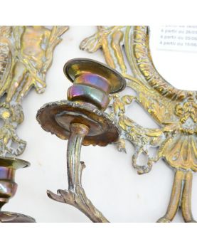 Paire d’Appliques Murale Décor Angelots