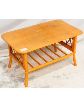 Petite Table de Salon en Rotin
