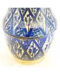 Pot Couvert Marocain en Faïence Bleue