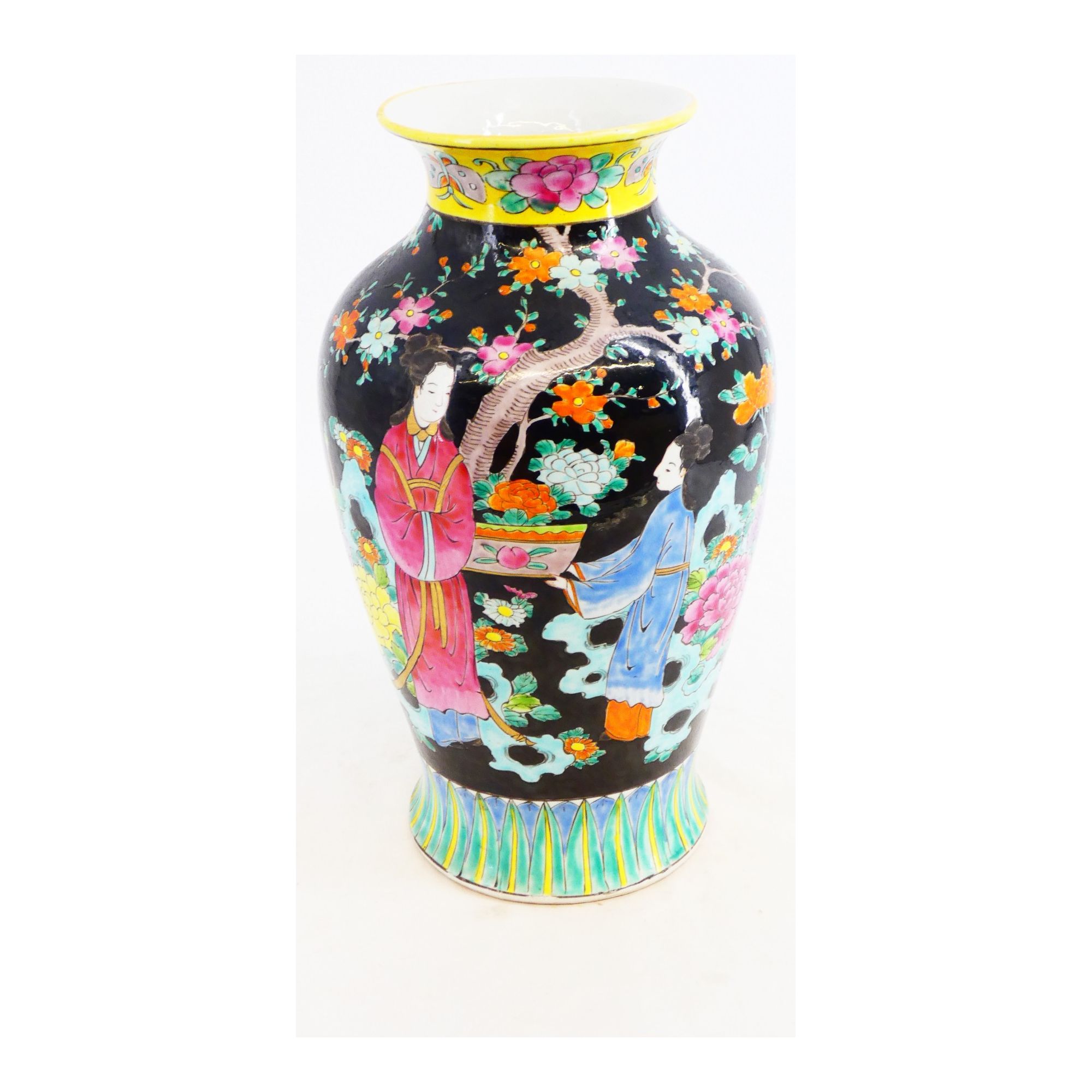 Vase Chinois Fond Noir Vase Chinois Fond Noir