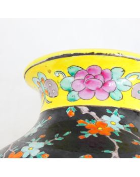 Vase Chinois Fond Noir