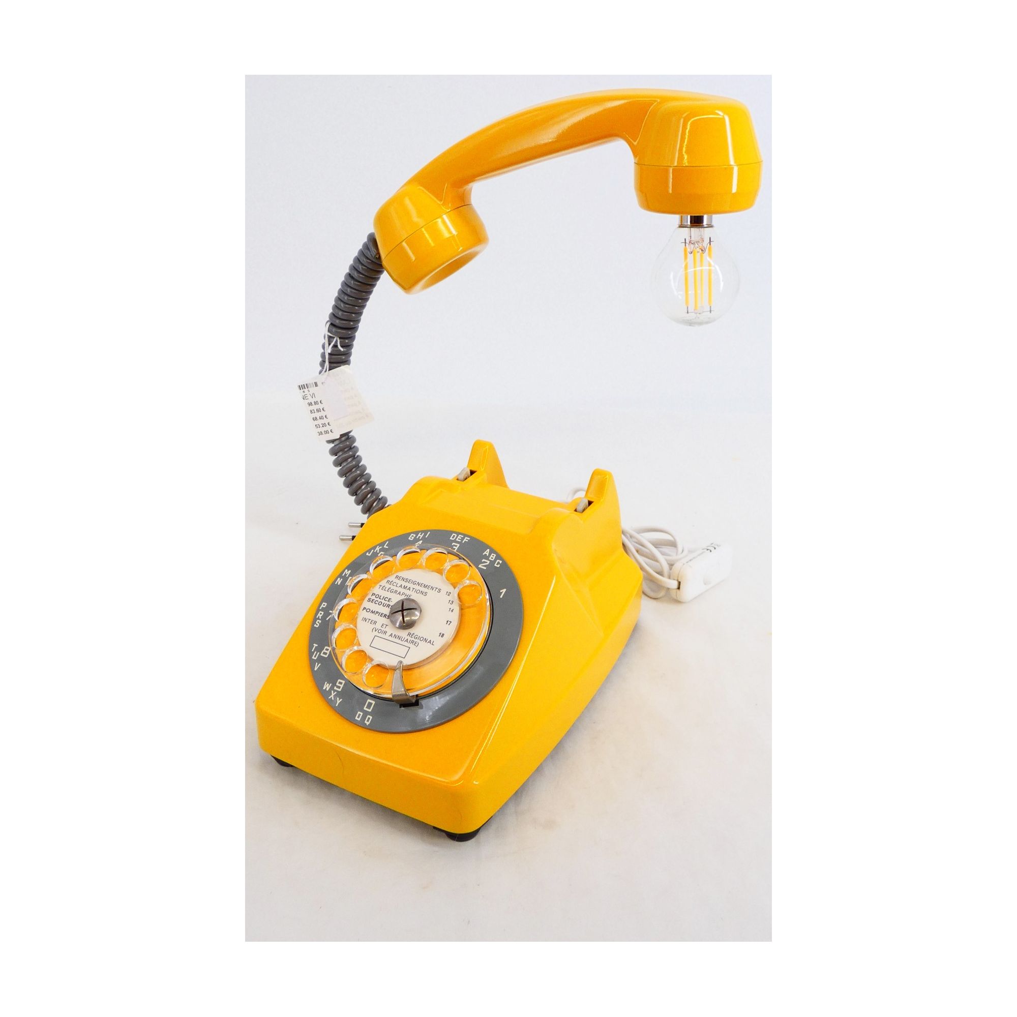 Vintage Yellow Telephone Lamp Vintage Yellow Telephone Lamp